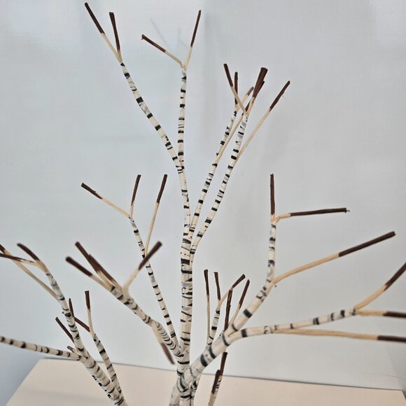 3x Department 56 Trees, Twinkle Brite Trees, Large & Small, and 13" Birch tree - Picture 4 of 16